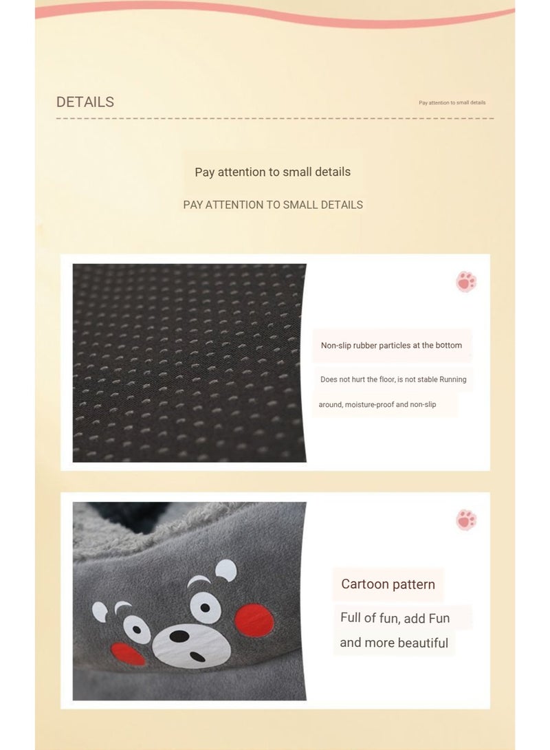 A.M Soft Warm Cat Cave Bed Cat Houses for Winter, Warm Cat Sleep Nest Anti-Slip & Water-Resistant Bottom Lovely Shape - Image 4