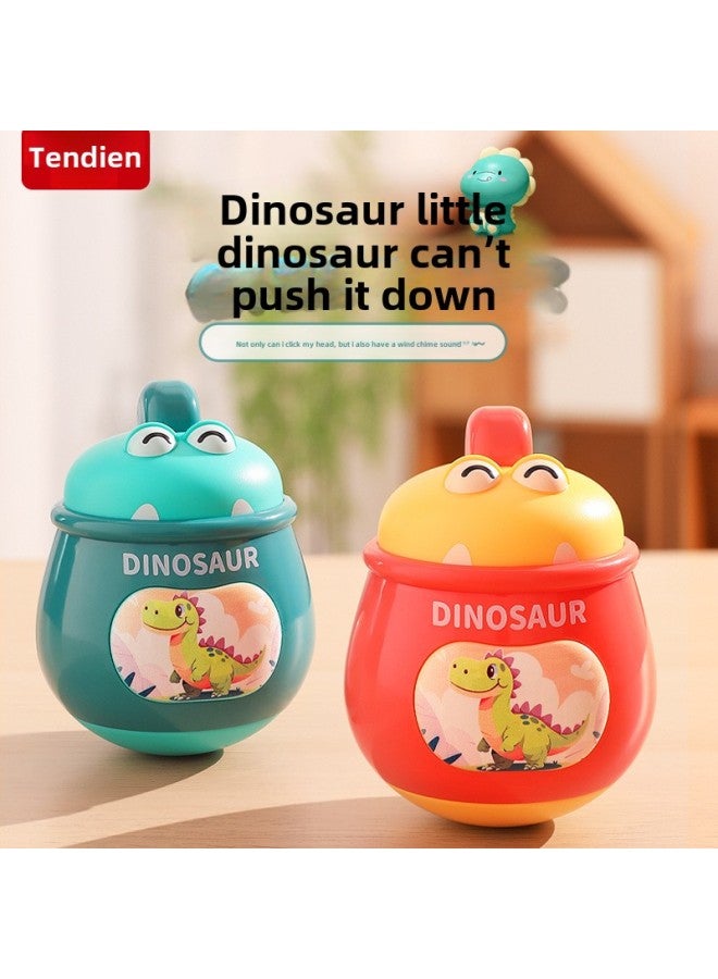 لعبة أطفال على شكل بهلوان على شكل ديناصور للأطفال من عمر سنة إلى 7-8 سنوات من عمر سنة واحدة إلى 7-8 سنوات من عمر 3-6-9 أشهر من عمر 0 ​​فما فوق، اللون: كوب ديناصور - Image 2