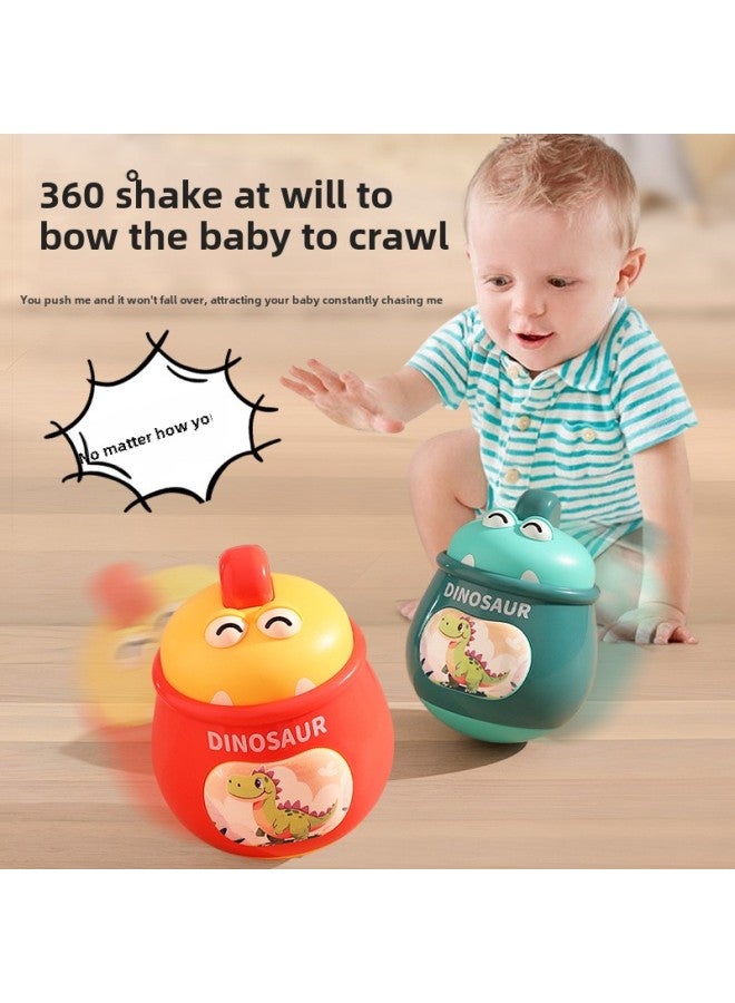 لعبة أطفال على شكل بهلوان على شكل ديناصور للأطفال من عمر سنة إلى 7-8 سنوات من عمر سنة واحدة إلى 7-8 سنوات من عمر 3-6-9 أشهر من عمر 0 ​​فما فوق، اللون: كوب ديناصور - Image 5