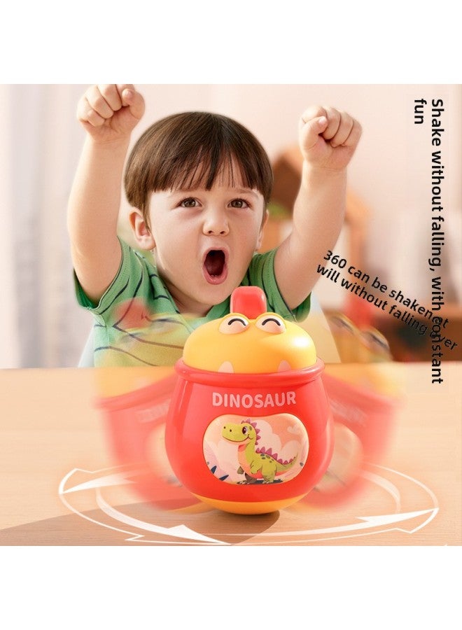 لعبة أطفال على شكل بهلوان على شكل ديناصور للأطفال من عمر سنة إلى 7-8 سنوات من عمر سنة واحدة إلى 7-8 سنوات من عمر 3-6-9 أشهر من عمر 0 ​​فما فوق، اللون: كوب ديناصور - Image 3