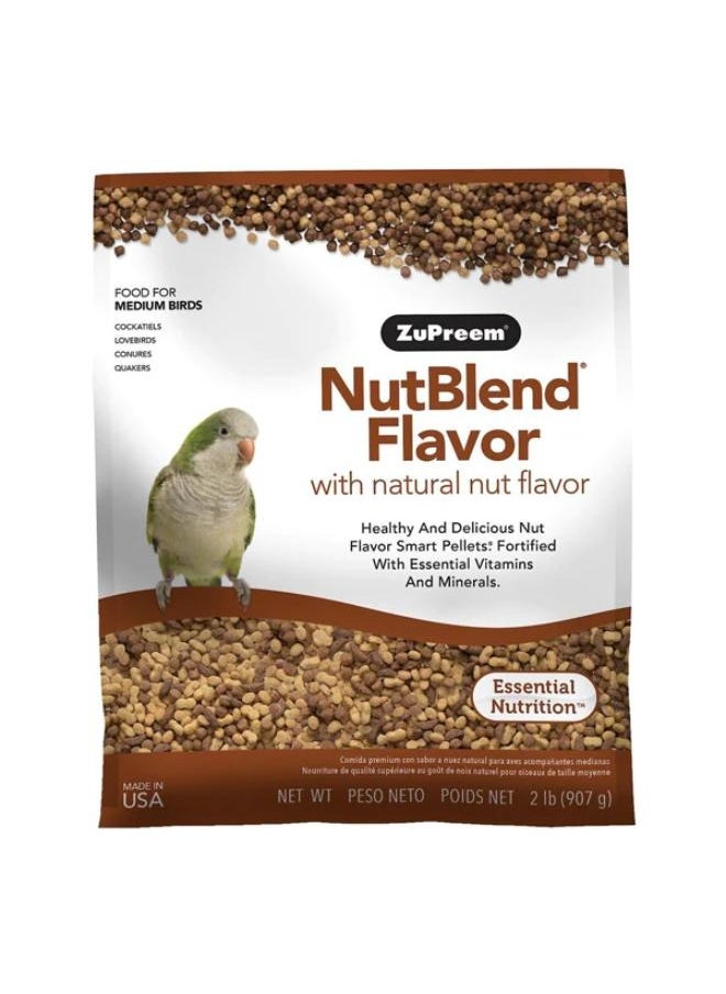 ZuPreem Food for medium-sized birds with hazelnut mix and natural nuts flavour, 907 grams  - Image 1