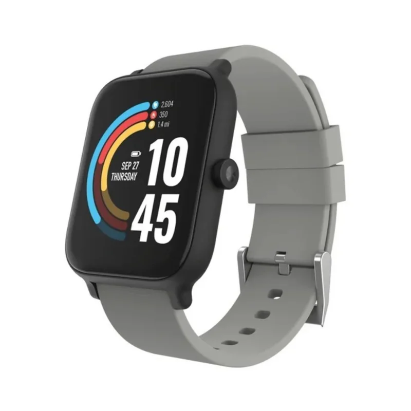 EVO Evo 24/7 Unisex Interactive-Fitness Tracker Watch Black/Grey, EV1S01-G04