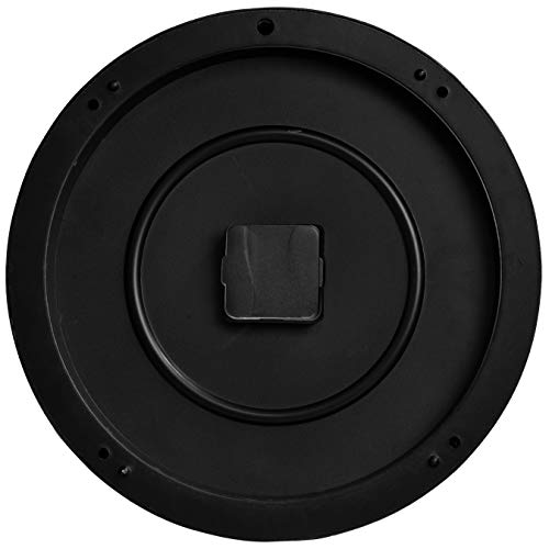 IIK COLLECTION Designer Analogue Plastic Sweep Silky Silent No Tic-Tic Sound Quartz Round Wall Clock with Glass for Home, Kitchen, Living Room, Bed Room, Office (Golden and Black) - Image 5