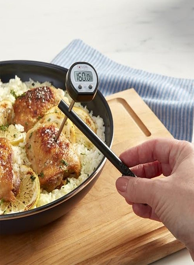 تايلور مقياس حرارة رقمي فوري القراءة من تايلور، خاص باللحوم والأطعمة والشواء والطبخ في المطبخ، مزود بجيب - Image 4