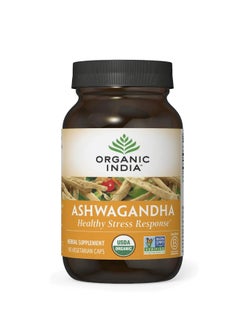 Organic India Organic India Ashwagandha Healthy Stress Response Herbal Supplement 90 Vegetarian Caps  - Image 1