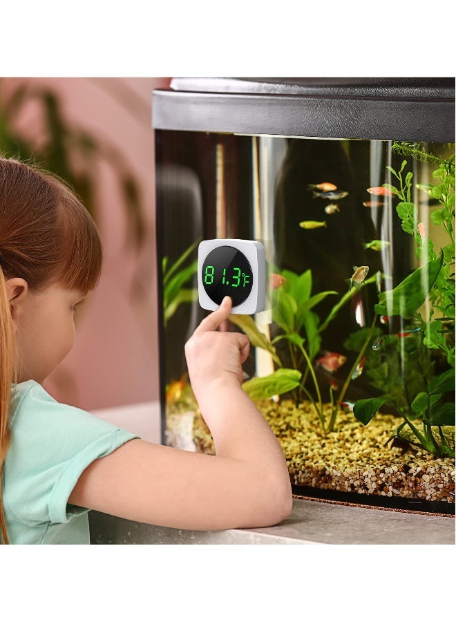 Digital Aquarium Thermometer, LED Display Thermometer for Aquarium Fish Tank Accurate Temperature Sensor High Accurate to ±0.9°F Fish Tank Thermometer with LED touch screen - Image 2