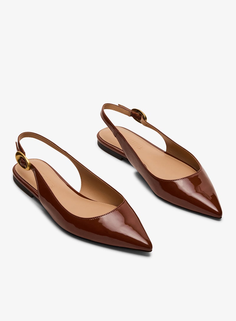 STEVE MADDEN OTTIE Pointed Toe Slingback Flats - Image 2