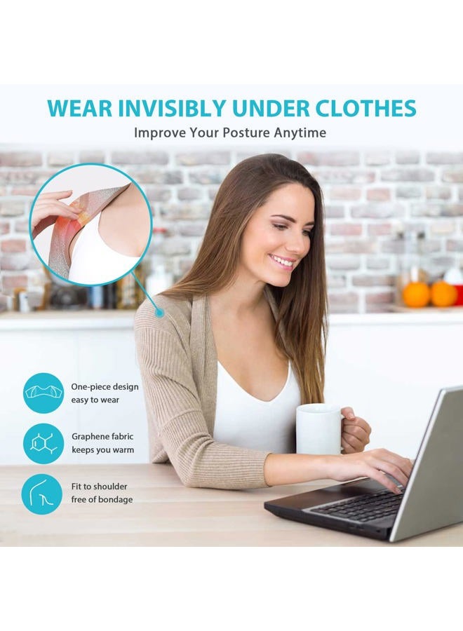 KD Shoulder Support Brace: Double Shoulder Braces for Women/Men Relief Tendonitis, Arthritis, Shoulder Pain, Upgraded Graphene Warm Rotator Cuff Support Brace - Adjustable Arm Holes (Large) - Image 4