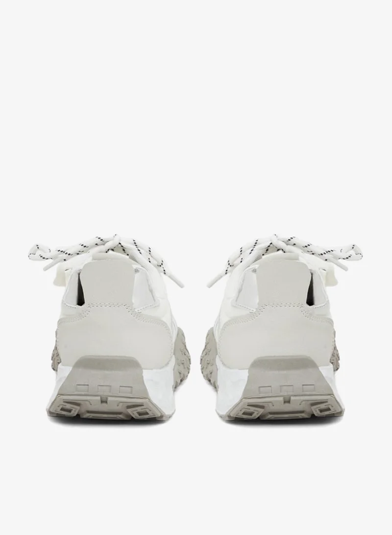 Styli  Textured Sole Lace Up Sneakers for Women | Best Price UAE