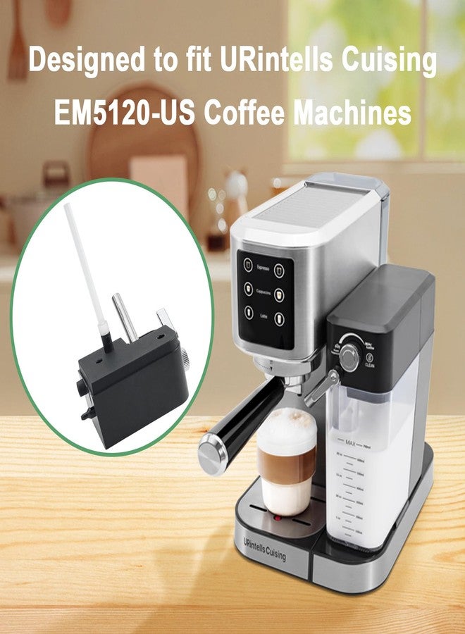أنبوب حليب شفاف بديل من URintells لماكينة الإسبريسو EM5120-US (عبوة من قطعتين) - Image 3
