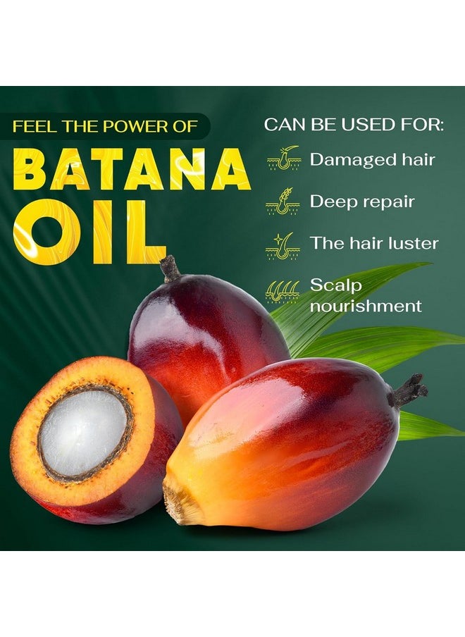 BRIGHTJUNGLE - Batana Oil for hair Growth - Dr. Sebi-inspired 100% Pure & Organic Raw Batana Oil Prevent Hair Loss, Promotes Hair thickness for Men & Women - 5.29 oz - Image 1