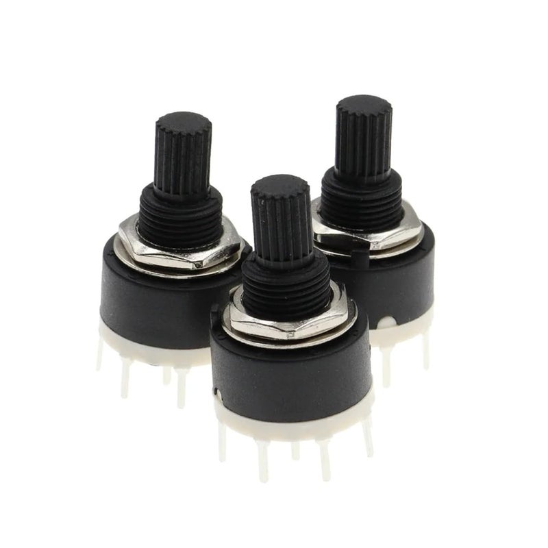 SR16 Rotary Band Switch 2 Pole 3 4 Position 1 Pole 5 Handle Length 15MM - Image 5