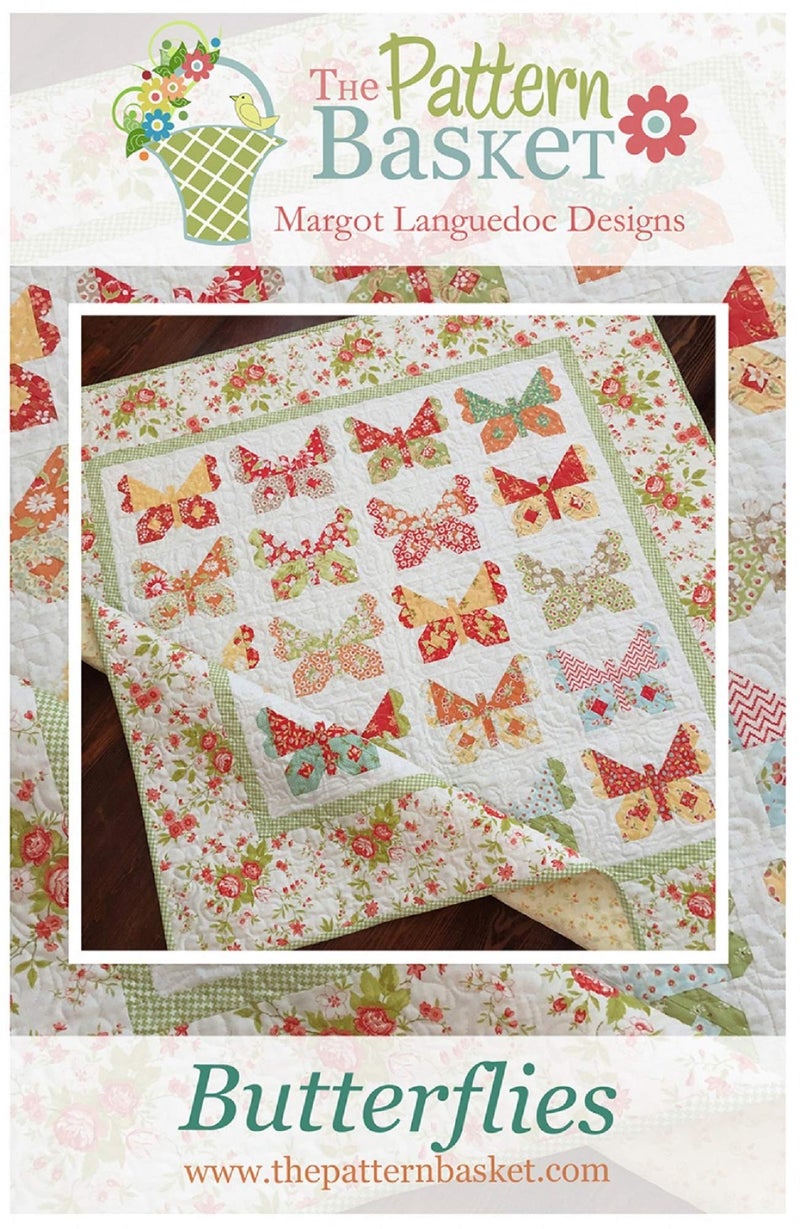 The Pattern Basket Butterflies Quilt Pattern by Margot Languedoc Designs - Image 1