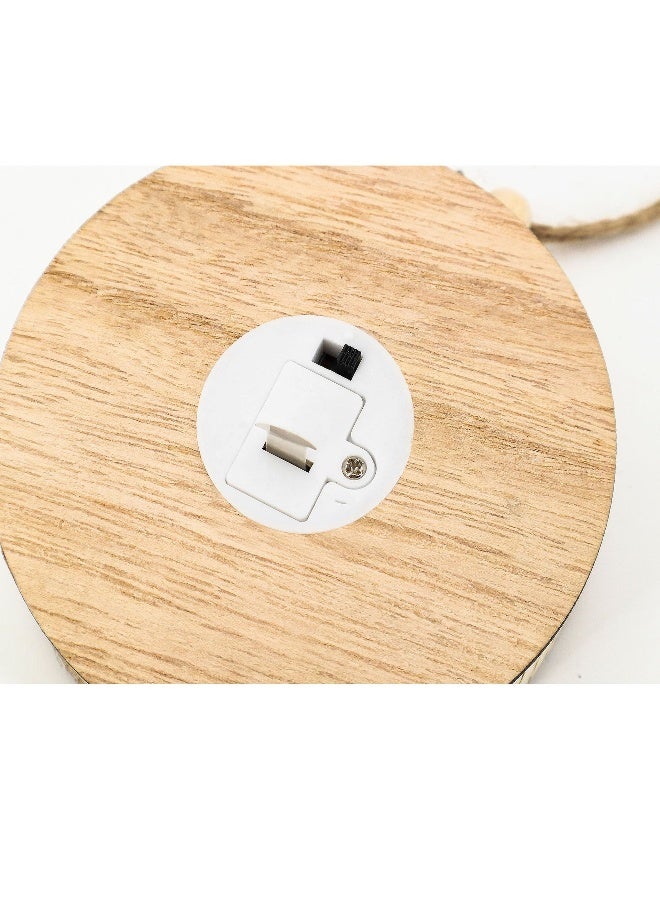 NIBEMINENT Eid Mubarak Wooden Ornament Ramadan Decorations Wooden Eid Mubarak Pendant,eid Mubarak Decorations DIY Ramadan Dekoration for Ramadan Mubarak Eid Decorations - Image 5