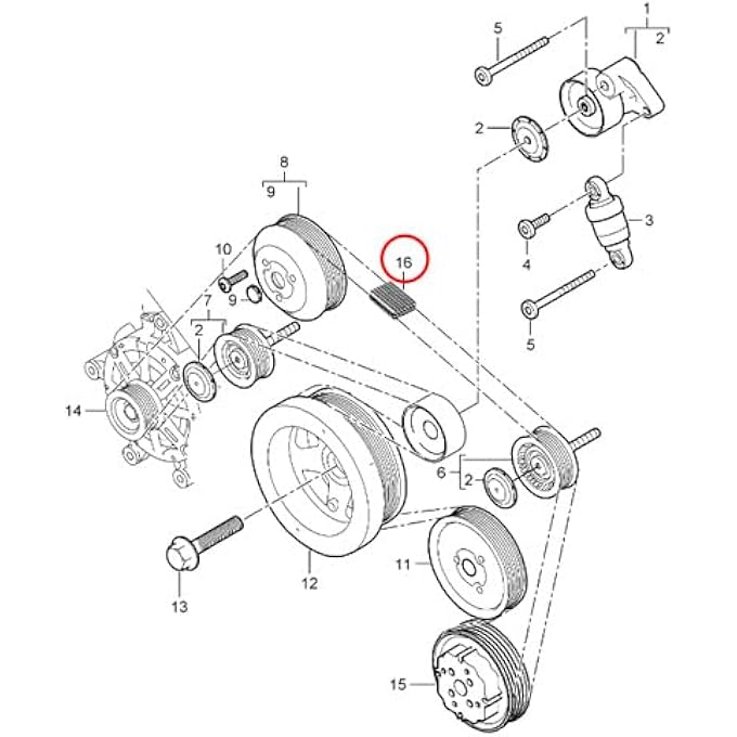 rayihni Continental 7Dpk2880 Metric Multi VBelt - Image 2