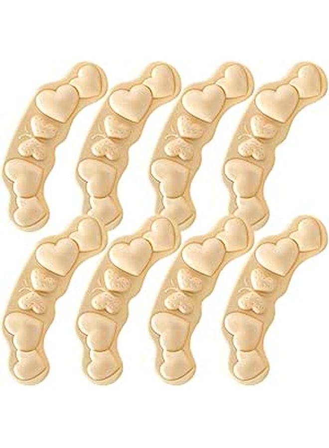 4 Pairs 3cm Thick Self Adhesive Heel Cushions Non Slip Inserts For Shoe Size Adjustment Blister Protection - Image 1
