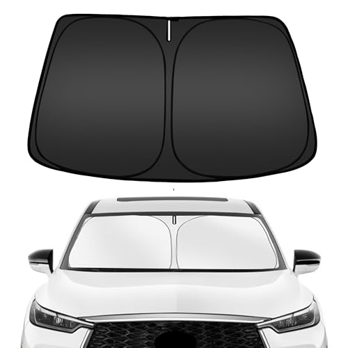 ARISMOTOR Windshield Sun Shade for Infiniti QX60 20222025 Custom Fit Foldable Front Window Sunshade Sun Visor Protector Block UV Rays Keep Your Car Cooler