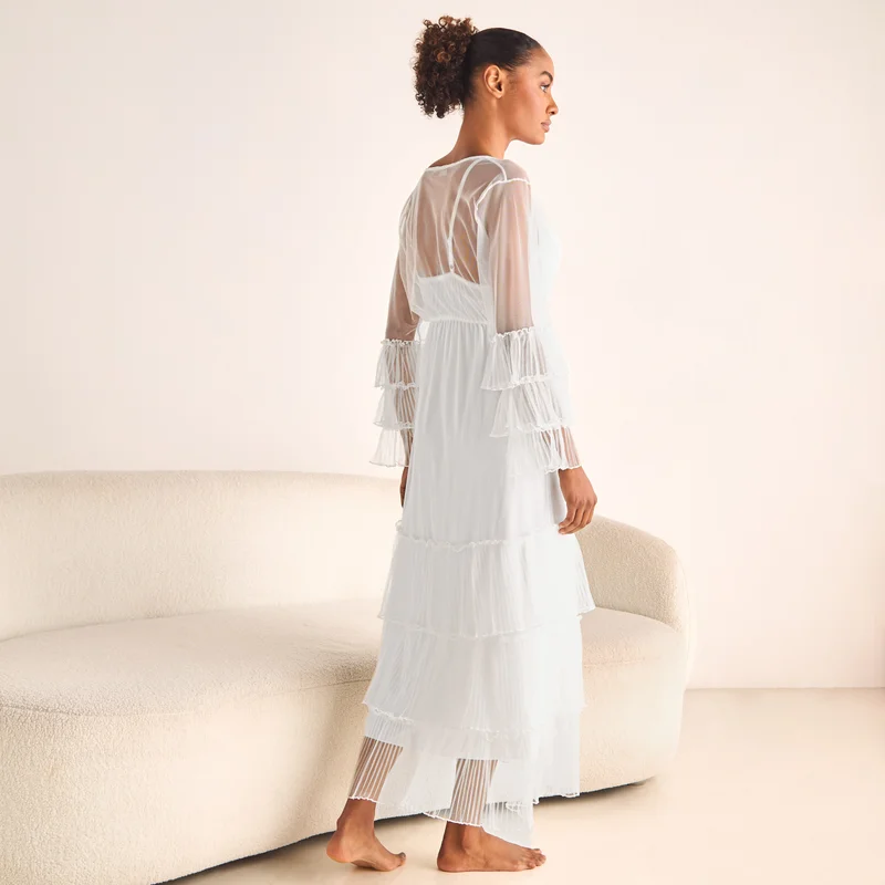 Splash FAV Lace Bridal Night Gown with Robe