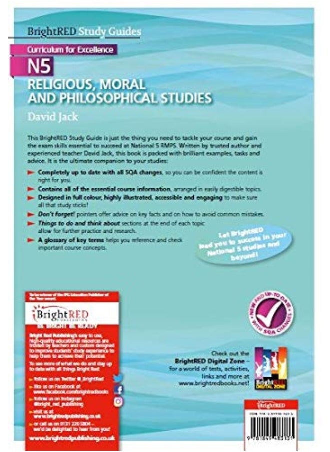 BrightRED Study Guide National 5 RMPS (Religious, Moral and Philosophical Studies)  - Image 2
