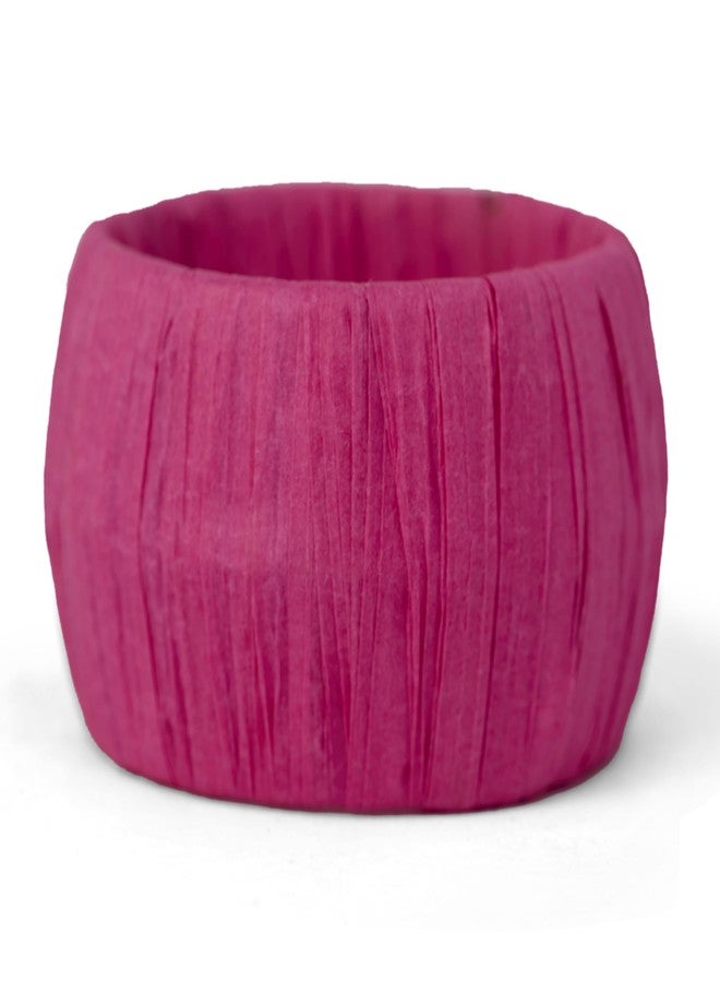 GURU JEE™ Handmade Raffia Rattan Napkin Rings Pink Set of 12 Everyday Use Dining Party Tabletop Décor Gifts Napkin Holder 1.5 Inch in Size Artisan Crafted in India - Image 3