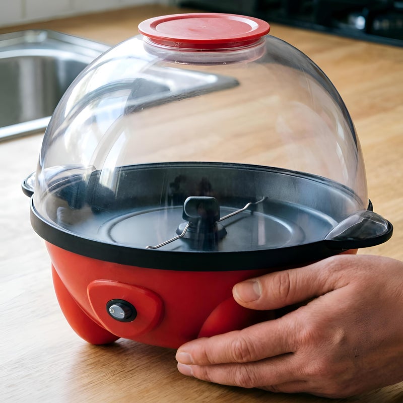 Home Popper - Massive 5L popcorn device with stick-free heating base, fast calm performance for oil sugar recipes, serves 24 cups of new popcorn - Image 3