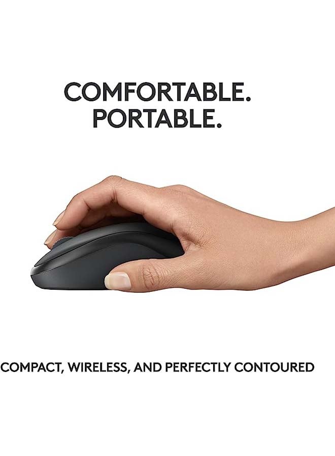 Logitech M240 Silent Bluetooth Mouse, Wireless, Compact, Portable, Smooth Tracking, 18-Month Battery, for Windows, macOS, ChromeOS, Compatible with PC, Mac, Laptop, Tablets - Graphite Graphite - Image 5