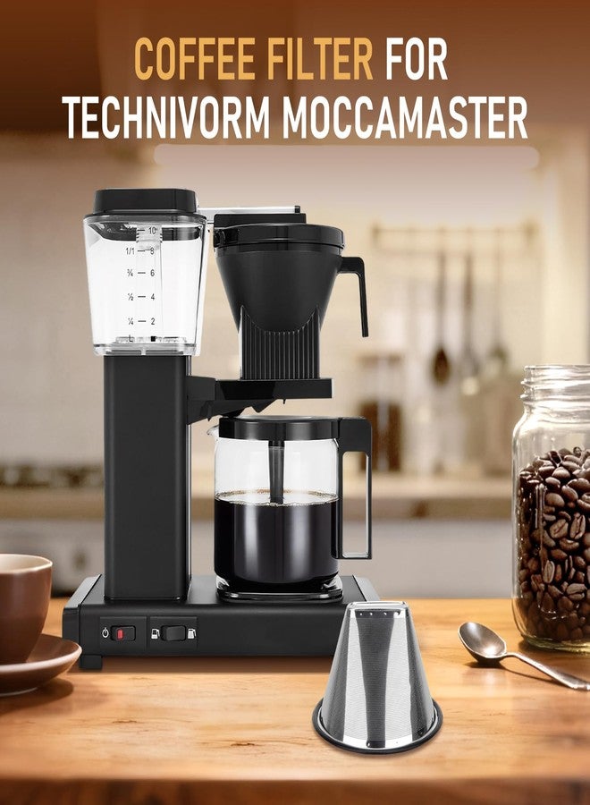 GreeSuit Reusable Coffee Filter Compatible with Technivorm Moccamaster KBGV KBT 79112 53923 59691 etc, Durable Stainless Steel Metal Filter - Image 2