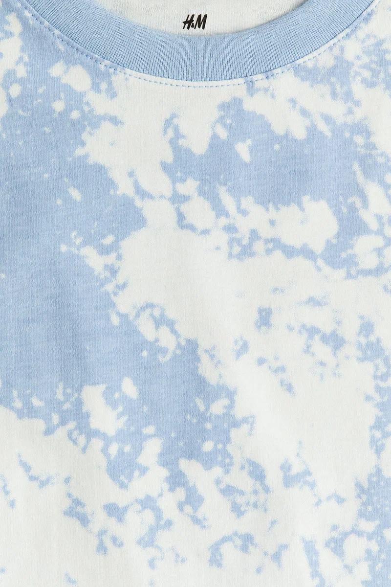 اتش اند ام Printed cotton T-shirt