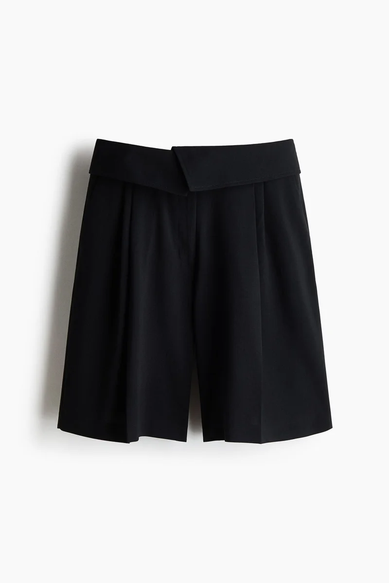 H&M Foldover-waist Bermuda shorts