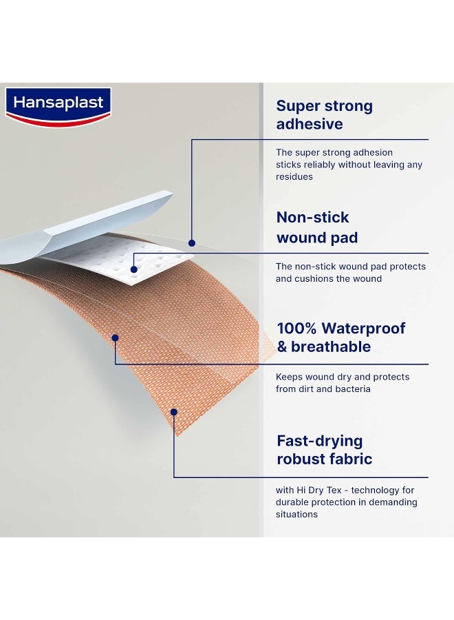 Hansaplast Extra Robust Wound Plasters | Waterproof Dressing | Super Strong Adhesion | Flexible And Durable Plaster | Blocks 99% of Bacteria - Image 3