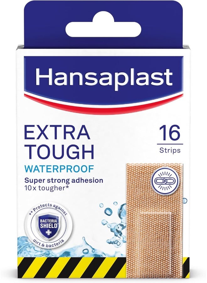 Hansaplast Extra Robust Wound Plasters | Waterproof Dressing | Super Strong Adhesion | Flexible And Durable Plaster | Blocks 99% of Bacteria - Image 1