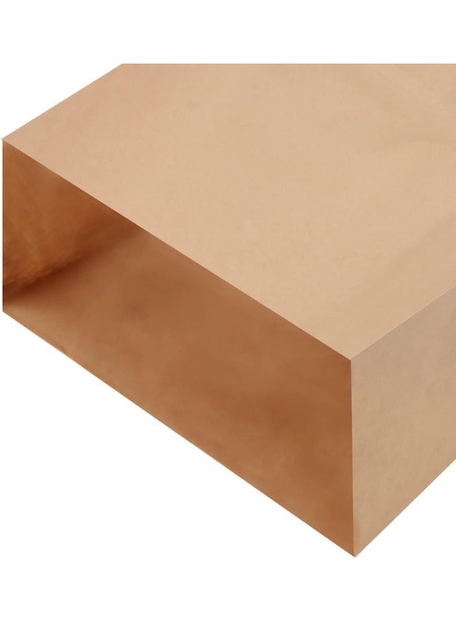Halapack Kraft Paper Bag 10 PCS Sos Sqaure Bottom Without Handle Standard Size [ W 16 × H 31 × G 10 cm]  Strong Holding Power Bags Sqaure Bottom Paper Bag with Handle Durable Perfect for Gifts, Party Favors Brown - Image 4