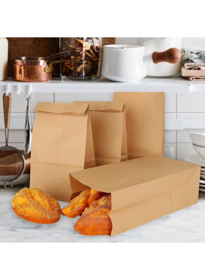 Halapack Kraft Paper Bag 10 PCS Sos Sqaure Bottom Without Handle Standard Size [ W 16 × H 31 × G 10 cm]  Strong Holding Power Bags Sqaure Bottom Paper Bag with Handle Durable Perfect for Gifts, Party Favors Brown - Image 3