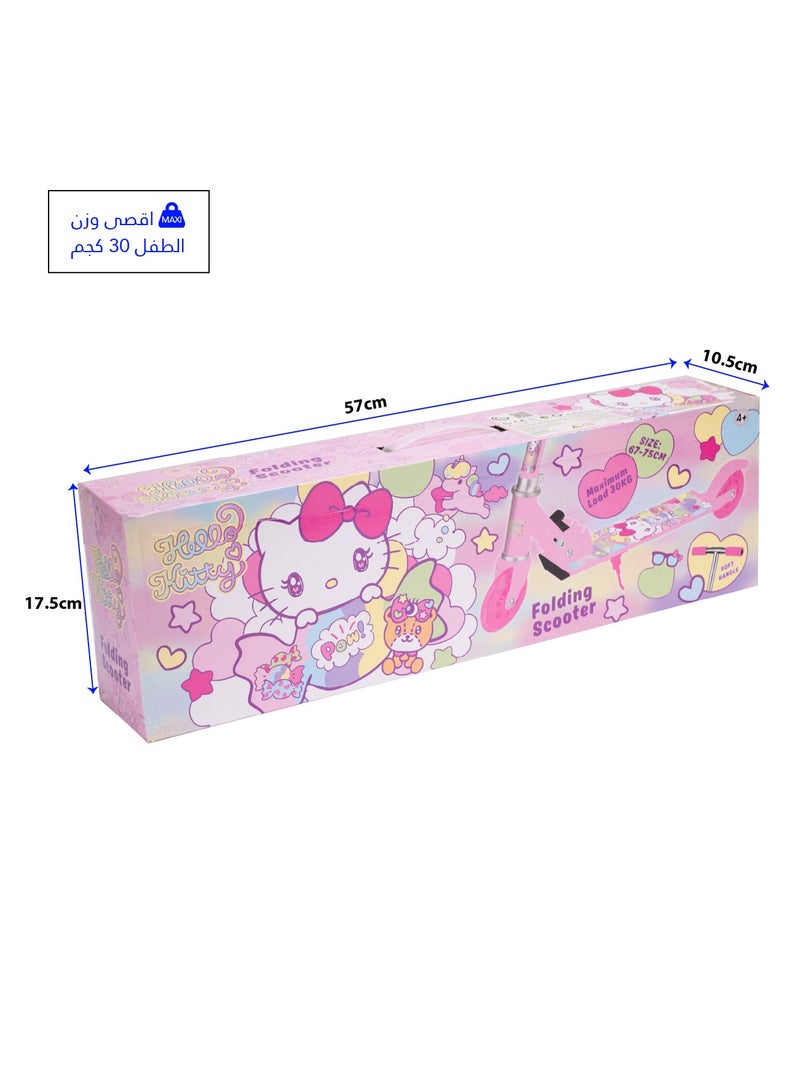 Hello Kitty 2-Wheel Scooter – Pink – Kids Kick Scooter – Lightweight & Easy Ride – Fun Outdoor Scooter for Children - Image 1