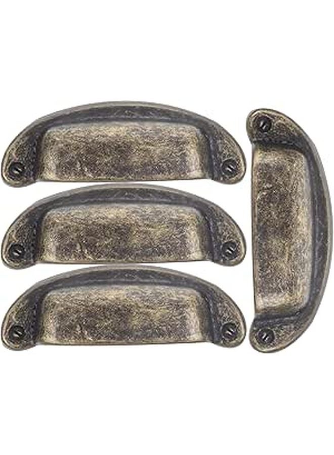 Vintage Copper Wardrobe Door Pulls Retro Cabinet Handles For Kitchen Cupboard Furniture - Image 1
