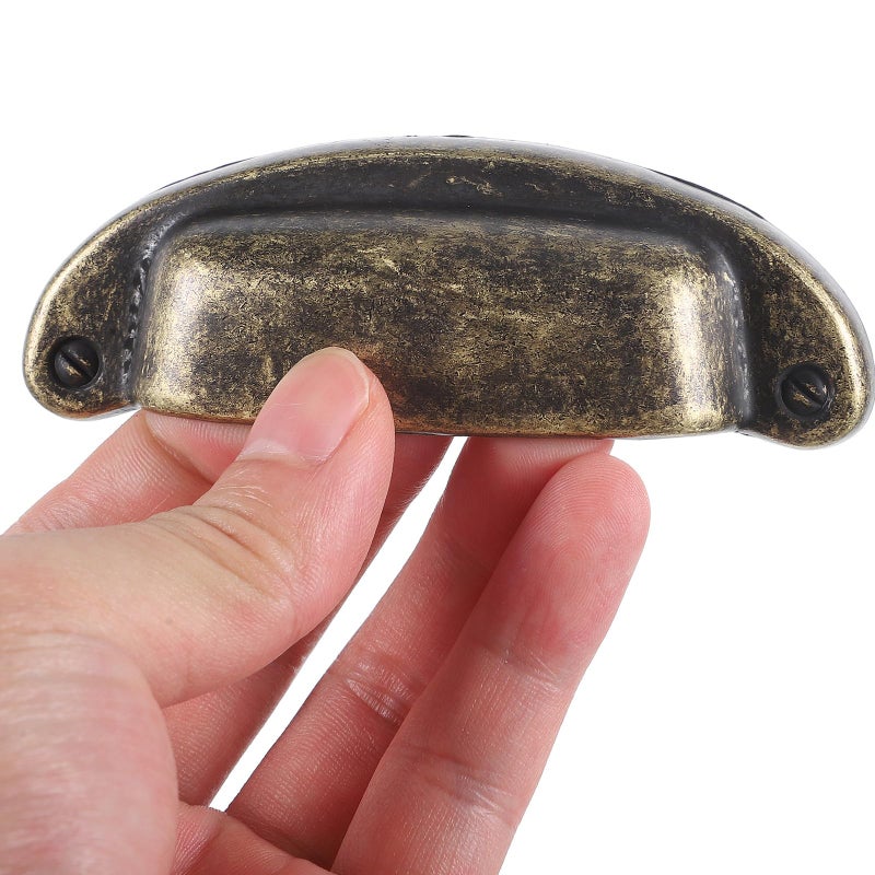 Vintage Copper Wardrobe Door Pulls Retro Cabinet Handles For Kitchen Cupboard Furniture - Image 5