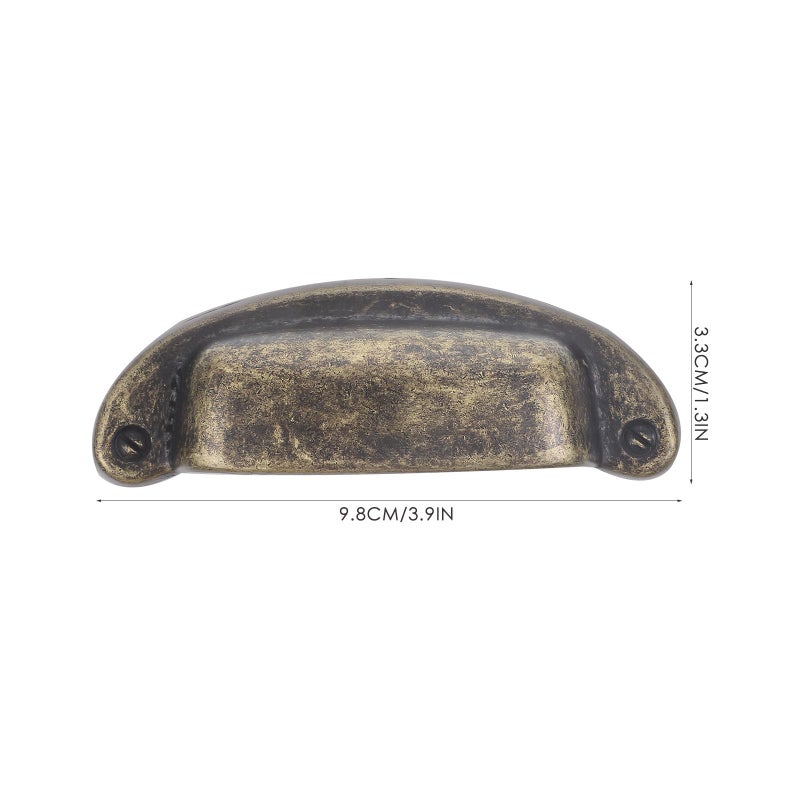 Vintage Copper Wardrobe Door Pulls Retro Cabinet Handles For Kitchen Cupboard Furniture - Image 3