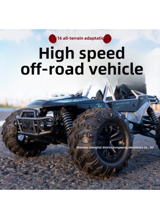 1:16 Remote Control High-speed Car Off-road Vehicle Four-wheel Drive Big Foot Climbing Car Boy Toy Remote Control Car RC Wholesale-Color:HW8808 Black-Proportion:English Instruction - Image 2