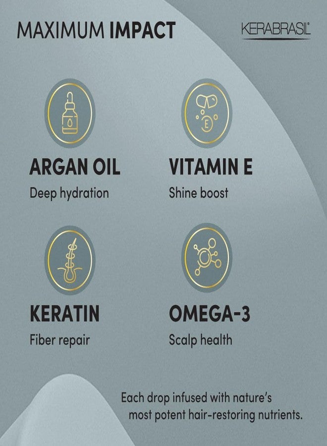 Kerabrasil شامبو كيرابرازيل المغذي بزيت الأرغان 300 مل - غني بالكيراتين والفيتامينات والأحماض الدهنية الأساسية - ينظف الشعر بلطف، ويساعد على إنعاشه، ويمنحه النعومة واللمعان. - Image 3