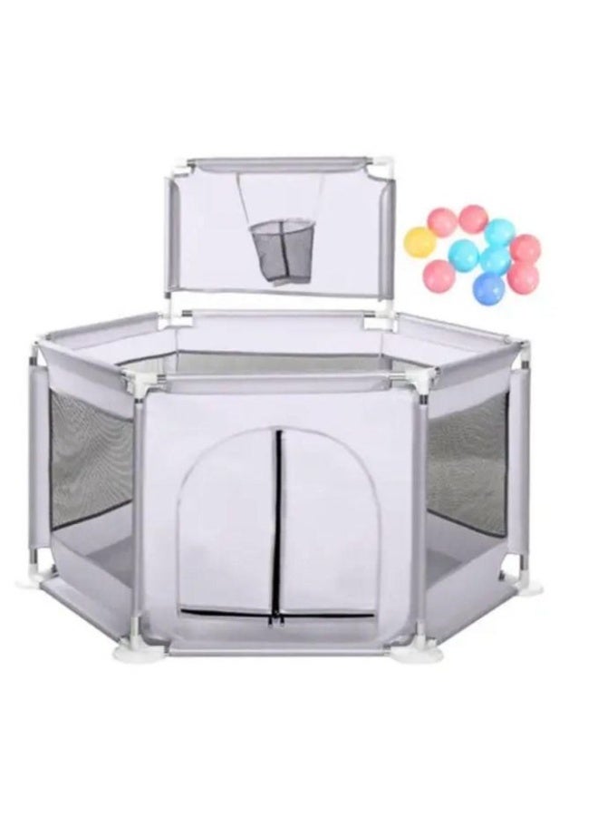 Baby Playpen with basket for Babies and Toddlers Baby Fence Baby Play Yards for Indoor and outdoor - Image 3