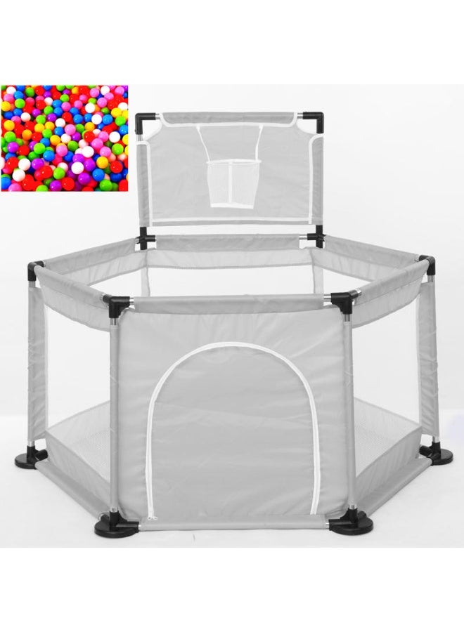 Baby Playpen with basket for Babies and Toddlers Baby Fence Baby Play Yards for Indoor and outdoor - Image 2