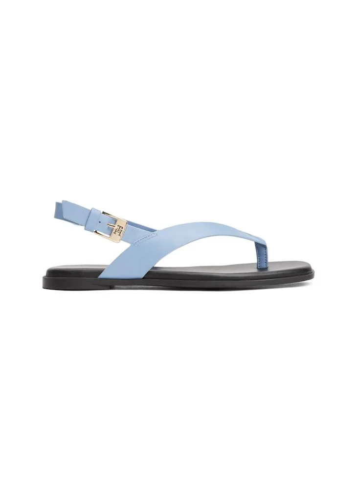 تومي هيلفيغر Color Block Thong Flat Sandals