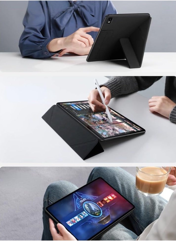 Case Compatible with Huawei MatePad 11.5''S 2024,Smart Magnetic Flip Stand Soft TPU Back Cover With Pencil Holder & Auto Sleep Wake for MatePad 11.5 S
