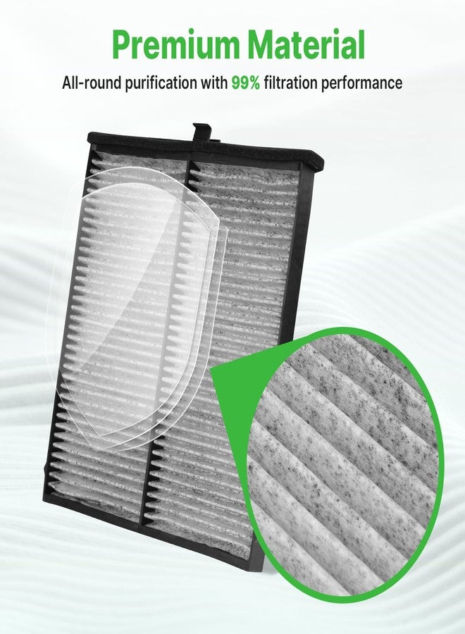 RVgolf Engine+Cabin Air Filters Fit for 2013-2018 Mazda 3 (2.0L), 2014-2018 Mazda 3 (2.5L), 2014-2021 Mazda 6 (2.5L) Engine Air Filter Replacement Cabin Air Filter Accessories# CF11811 CA11259 - Image 2