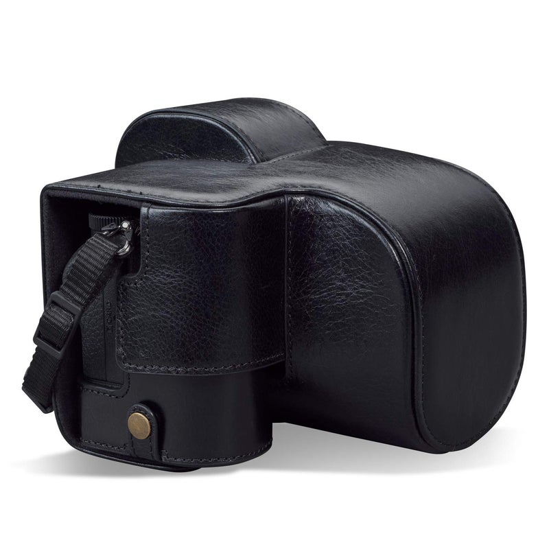 MegaGear MG1942 Ever Ready Genuine Leather Camera Case Compatible with Nikon Z5 Black - Image 2