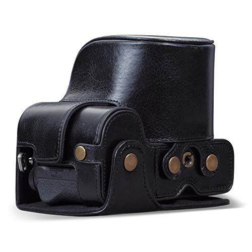 MegaGear MG1942 Ever Ready Genuine Leather Camera Case Compatible with Nikon Z5 Black - Image 3