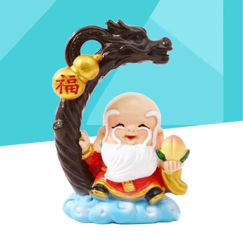 Chinese Longevity God Cake Topper Decoration with Blessing Word for Birthday Anniversary Party Table Centerpiece - Image 5