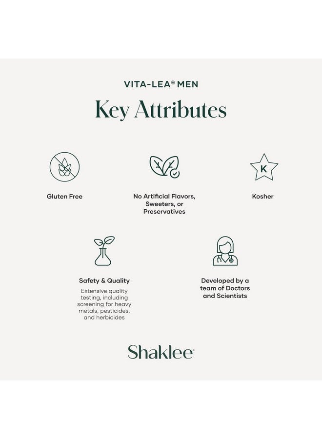 Shaklee - Vita-Lea® Men High Potency Multivitamin and Multimineral - Supports Heart, Immune, Bone, and Joint Health - Formulated for Men's Unique Needs - Includes Vitamin C, D, and E - 240 Tablets - Image 5
