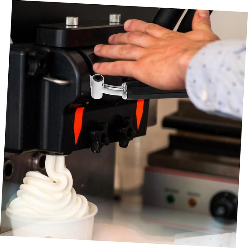 مقبض تحكم آلة الآيس كريم قطعة إصلاح معدنية لصانع البلاستيك - Image 3