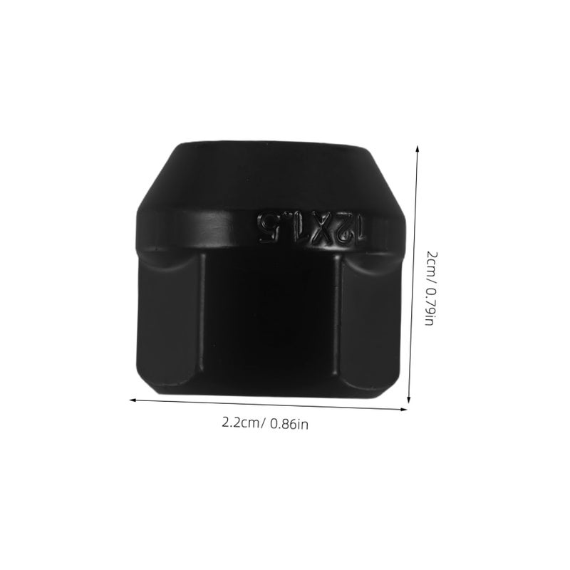 Black Wheel Nut Covers 5pcs Easy Installation for Car Tires Flanges and Hubs - Image 3